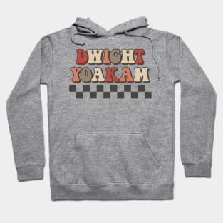 Dwight Yoakam Checkered Retro Groovy Style Hoodie